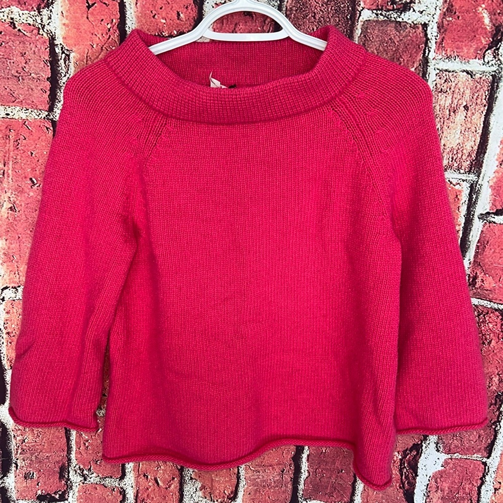 J.Crew wool cashmere blended pink women sweater size small